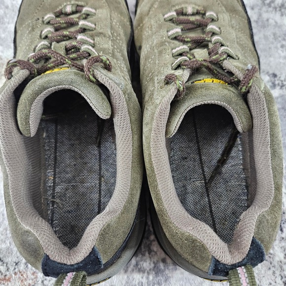 Keen Hiking Trail Shoes Womens 10 Olive Green Suede Lace Up Rubber Toe Rugged - Picture 7 of 16